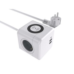 MicroConnect Power Cube with Wireless - Ultimate Convenience and Smart Charging Solution | MC-CUBE015WIC-FRANCE